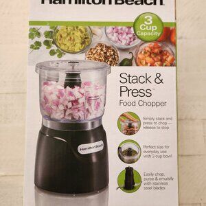 Hamilton Beach Stack and Press Food Chopper